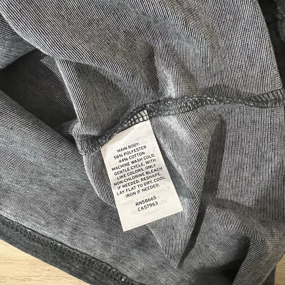 Treasure & Bond Sheath Mini Dress Size XS Gray Heathered Ruched Sleeveless Knit - Picture 8 of 9